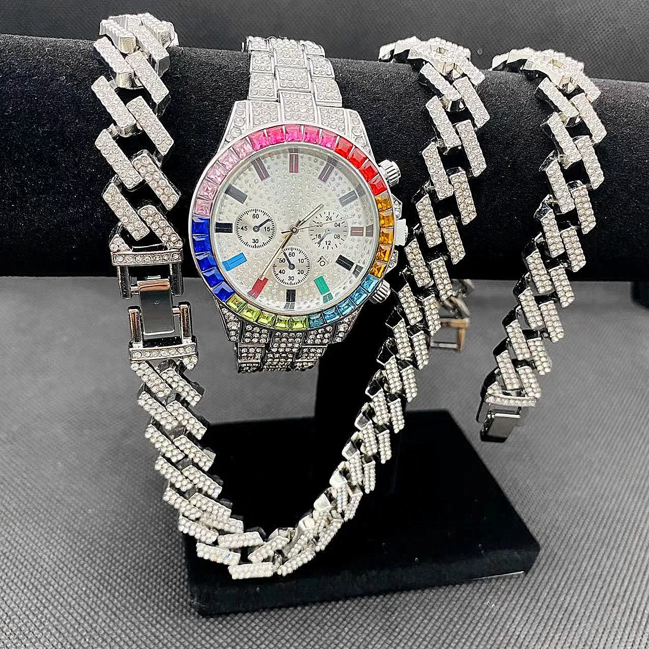 Ensemble de bijoux Hip Hop 3 p - Best Jewelry Watches For Women avis et prix