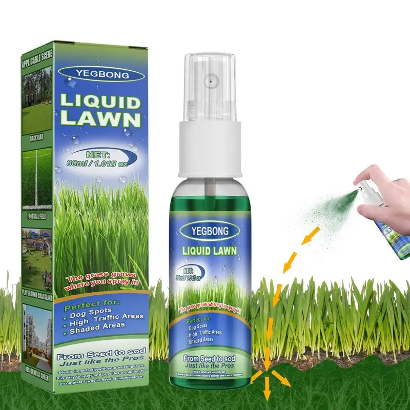 

Green Grass Paint Natural Green Lawn Spray And Dog Spot Repair Home Seeding System Pet Friendly Liquid Spray Garden Accessories