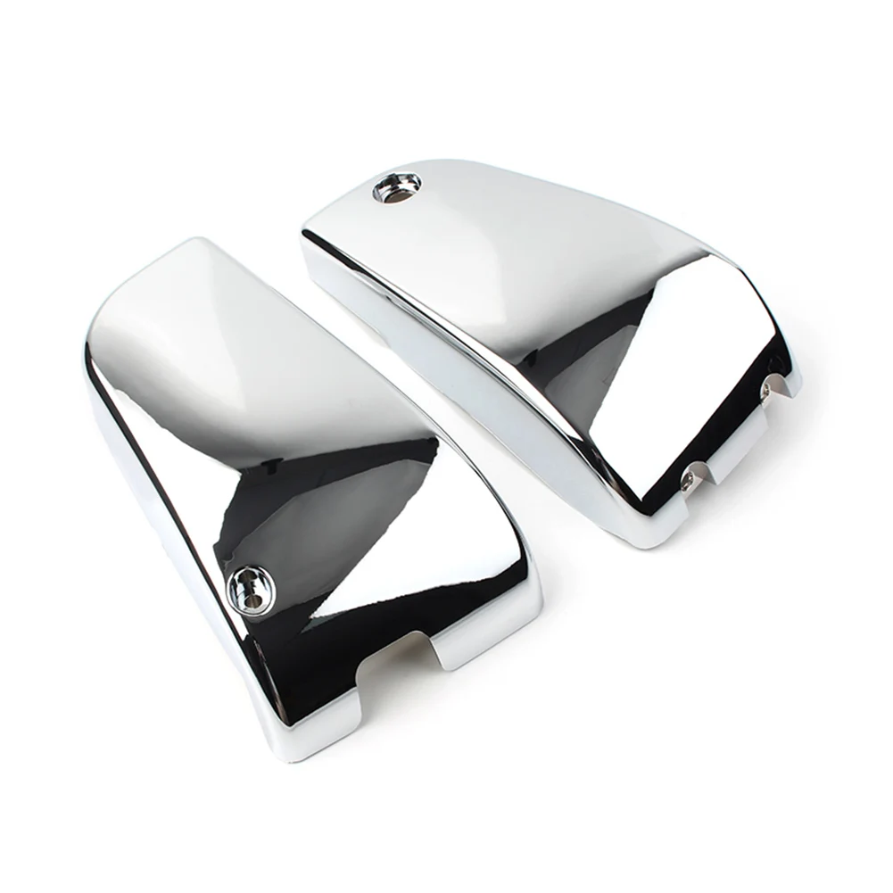 Chrome/Black Motorcycel Battery Side Fairing Cover Protector For Kawasaki Vulcan VN1500 Classic Nomad VN 1500 ABS Plastic 2Pcs