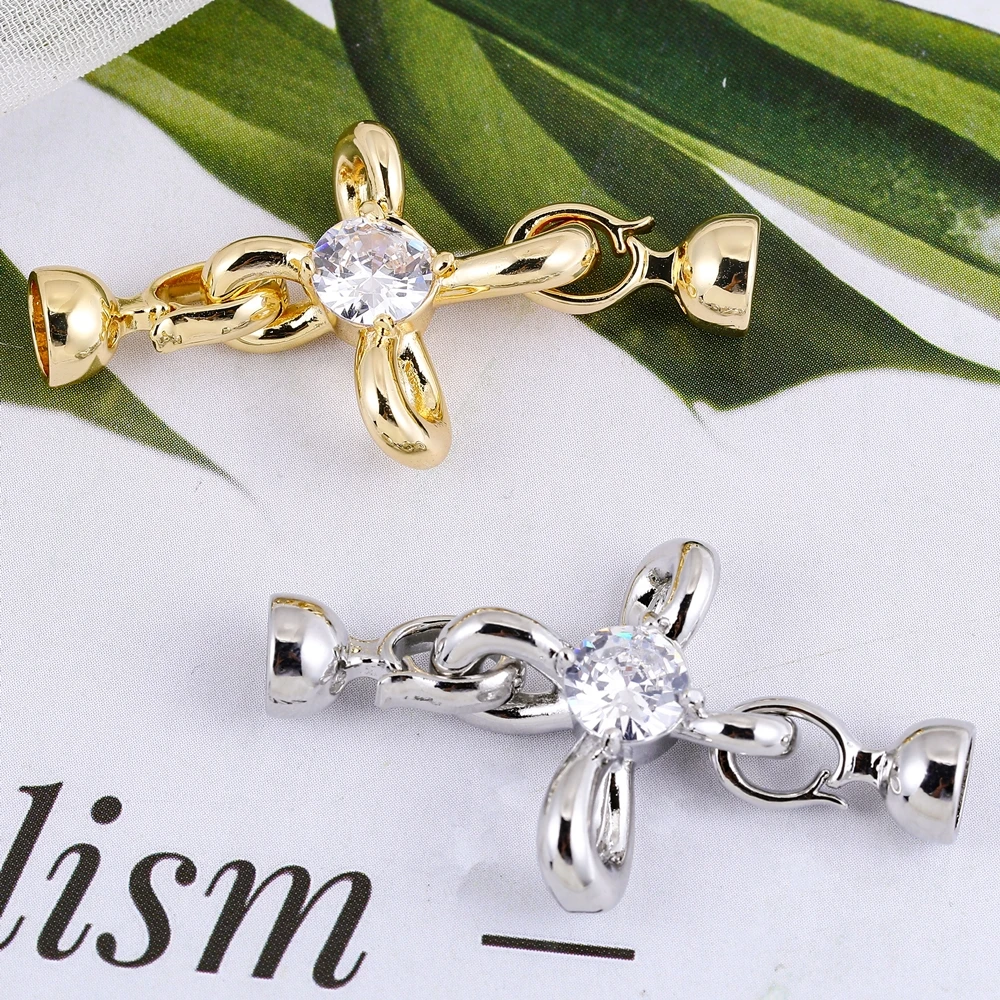 Juya DIY Perlen Armband Halskette Herstellung Komponenten hand gefertigte Stecker Verschluss Verschluss Verschlüsse Perlen Schmuck Verschlüsse Lieferungen – Detail 10