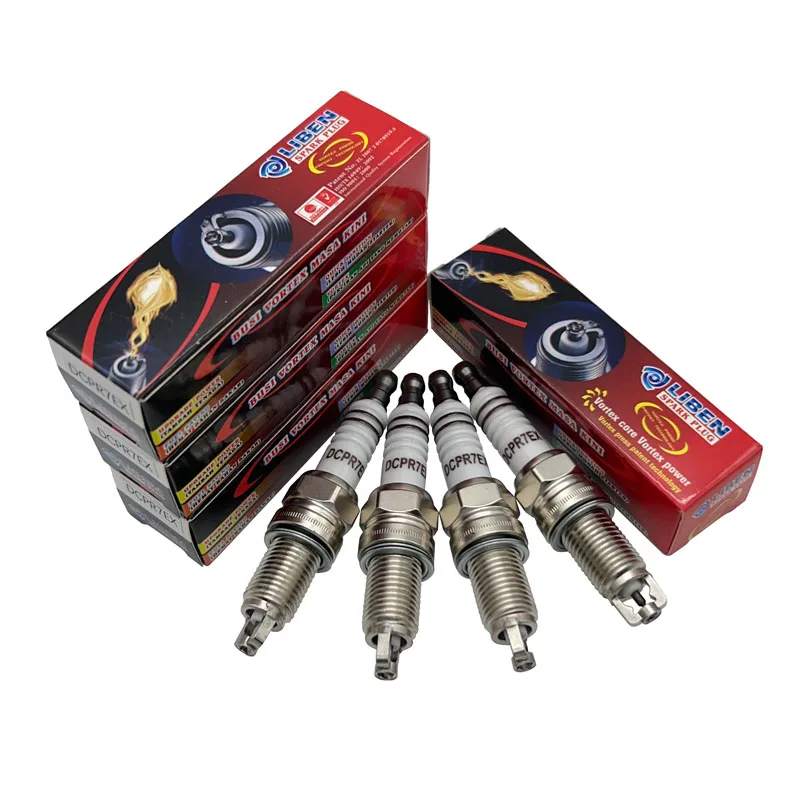 

4 12 pcs VORTEX I-shaped IRIDIUM patent spark plug DCPR7EX for IKR7D ZKR7A-10 SXU22PR9 VXU22 IXU22 ZXU20PR11 IKR6G11 DCPR7EIX