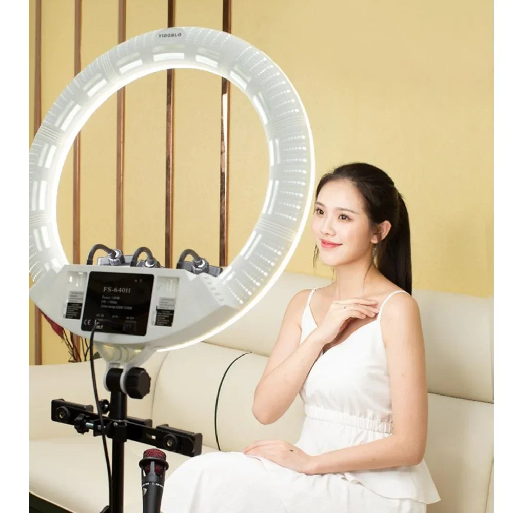 

22 20 18 Inch Led Ring Light With Stand Lamp Studio with 210cm Tripod Stand Cell Phone Holder for Live Stream tiktok lamp light
