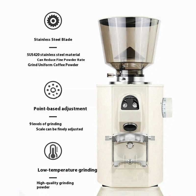 For Home Restaurant Coffee Shop Automatic Coffee Grinder Dosing Espresso Special Powder Machine Fast Grinding Speed Low Noise