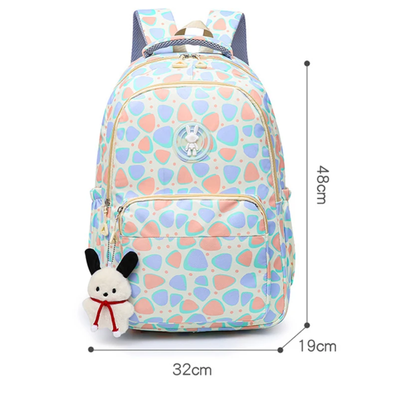 Sac à Dos observateur avec Poches Fonctionnelles pour Enfant Adolescent, Cartable Kawaii pour École Primaire