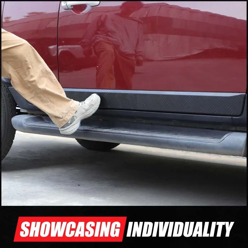 For Toyota FJ Cruiser 2007-2021 Car body anti-collision sequin sticker Car exterior protection accessories Aluminum Alloy Black