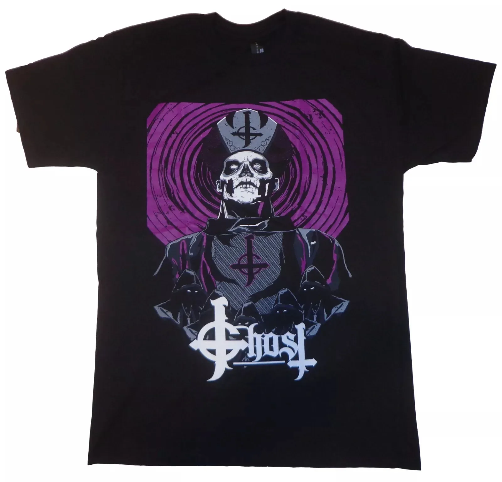 

GHOST - Band Hard Rock Metal - T SHIRT Men Fashion Trend Street Short Sleeve Women's Summer Crew Neck Top