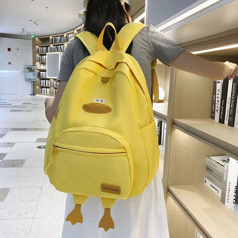 

Детский рюкзак, школьная сумка для девочек и мальчиков, детские дорожные сумки с рисунком утки, портативные рюкзаки для начальной школы