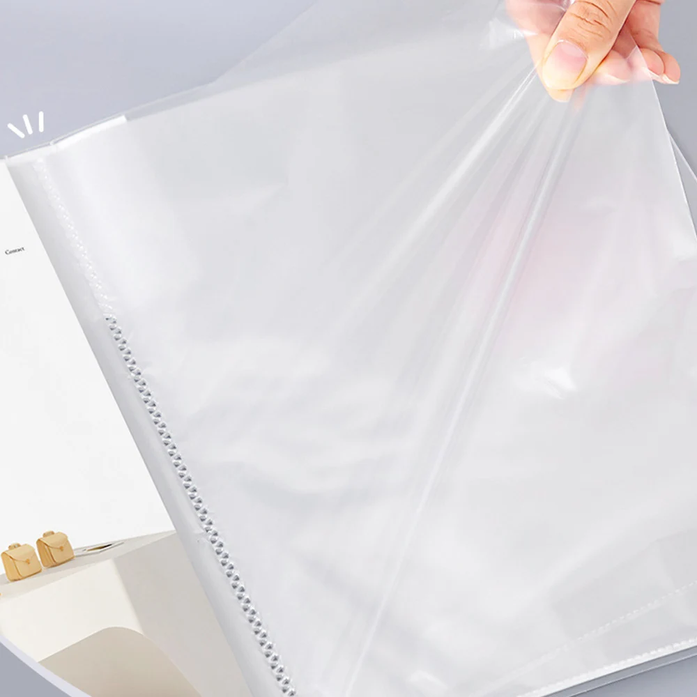 A4 Waterproof File Storage Box Office Supply Transparent Document Container Paper Organizer Storage Bag Stationery Large Capacit