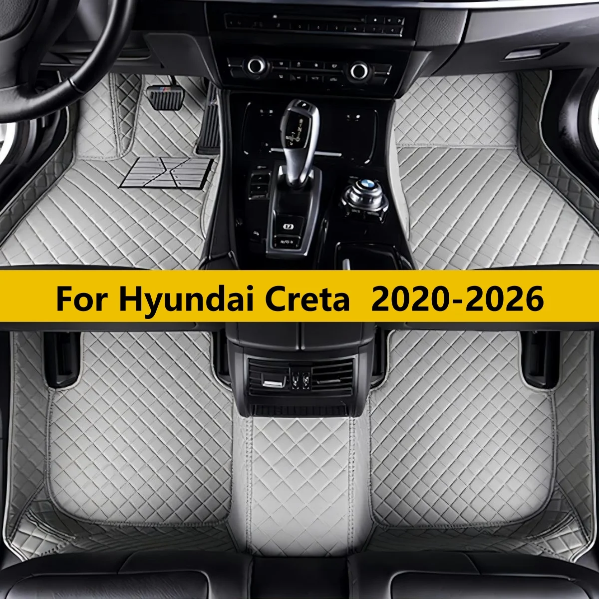 

Автомобильные коврики на заказ для Hyundai Creta 2020-2026, водонепроницаемые, Tapetes Para Carro