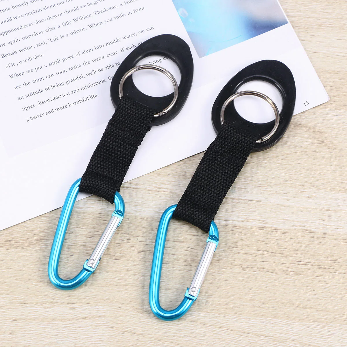 

2Pcs Backpack Buckle Water Bottle Holder Clip Portable Scratch Resistant for Hiking Camping Fishing Bike Motorcycle Outdoor