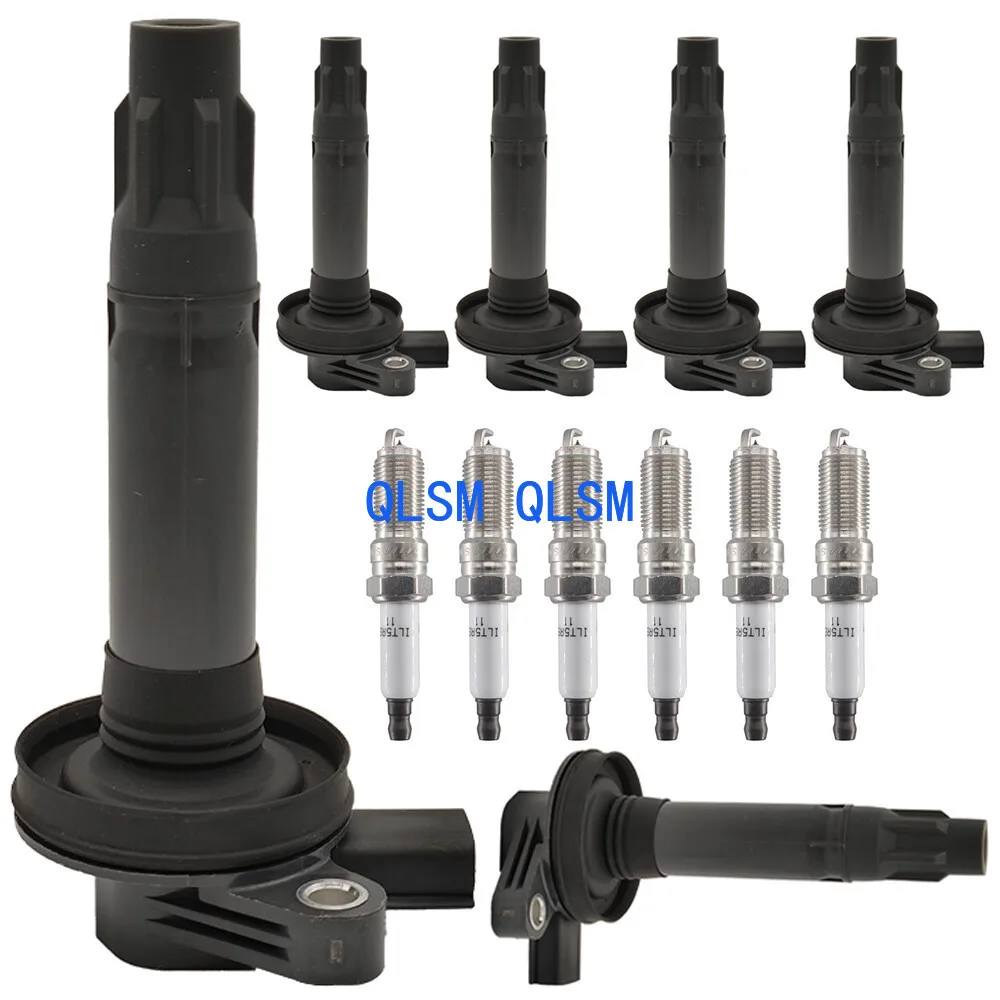 

6-Piece ignition coil and spark plug for 2011 - 2016 Explorer/07-16 Edge V6 3.5L 3.7L -