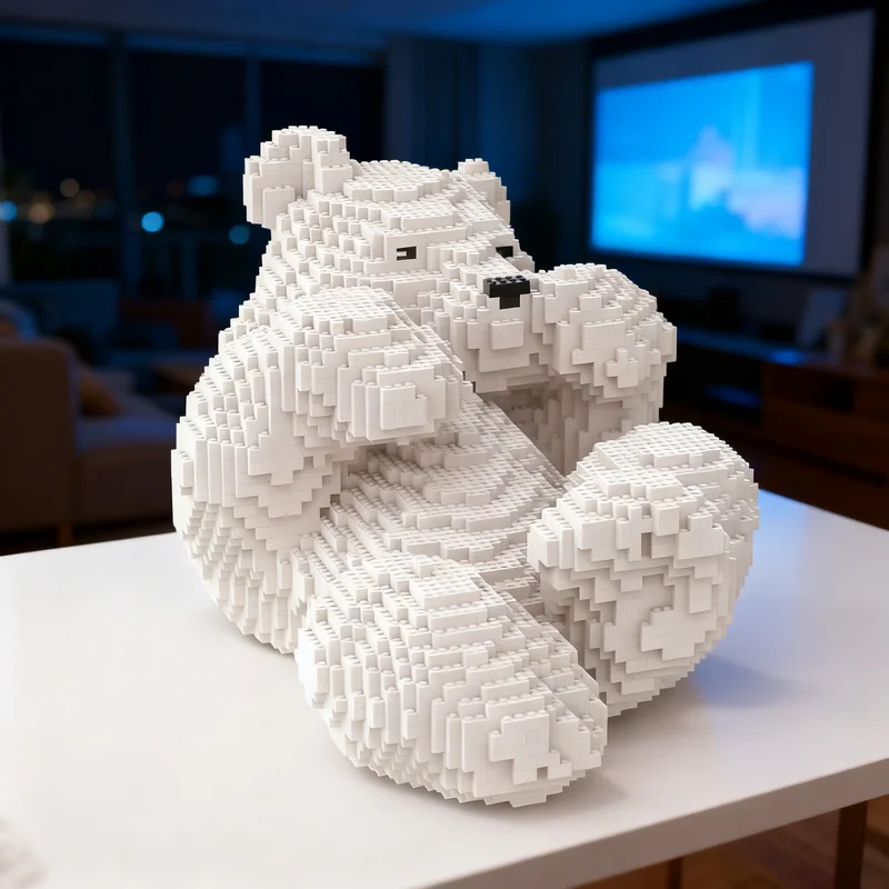 

6956pcs MOC Polar Bear Seasonal Christmas Creator Model Building Blocks Creative DIY Gift Display Decor Assemble Premium Adult