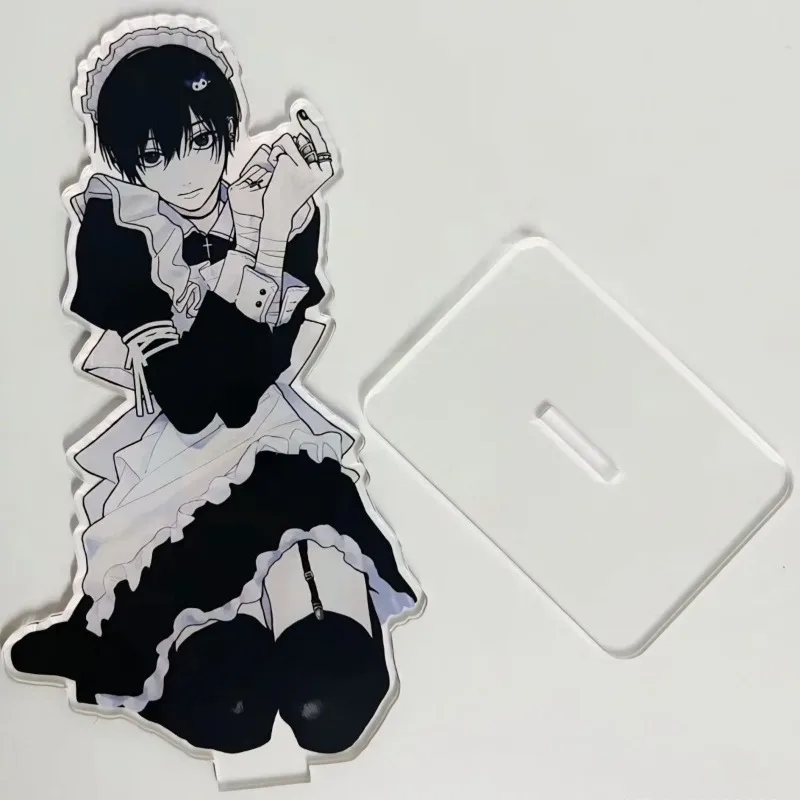 

The Summer Hikaru Died Anime Figures Stand Model Plate Yoshiki Tsujinaka Desktop Decoration Desk Decor Standing Kid Friends Gift