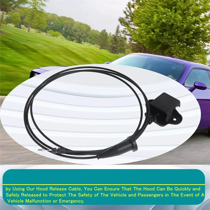 

A03E-кабель открывания защелки капота с ручкой 5065522AE для Chrysler 300 Dodge Challenger Charger Magnum