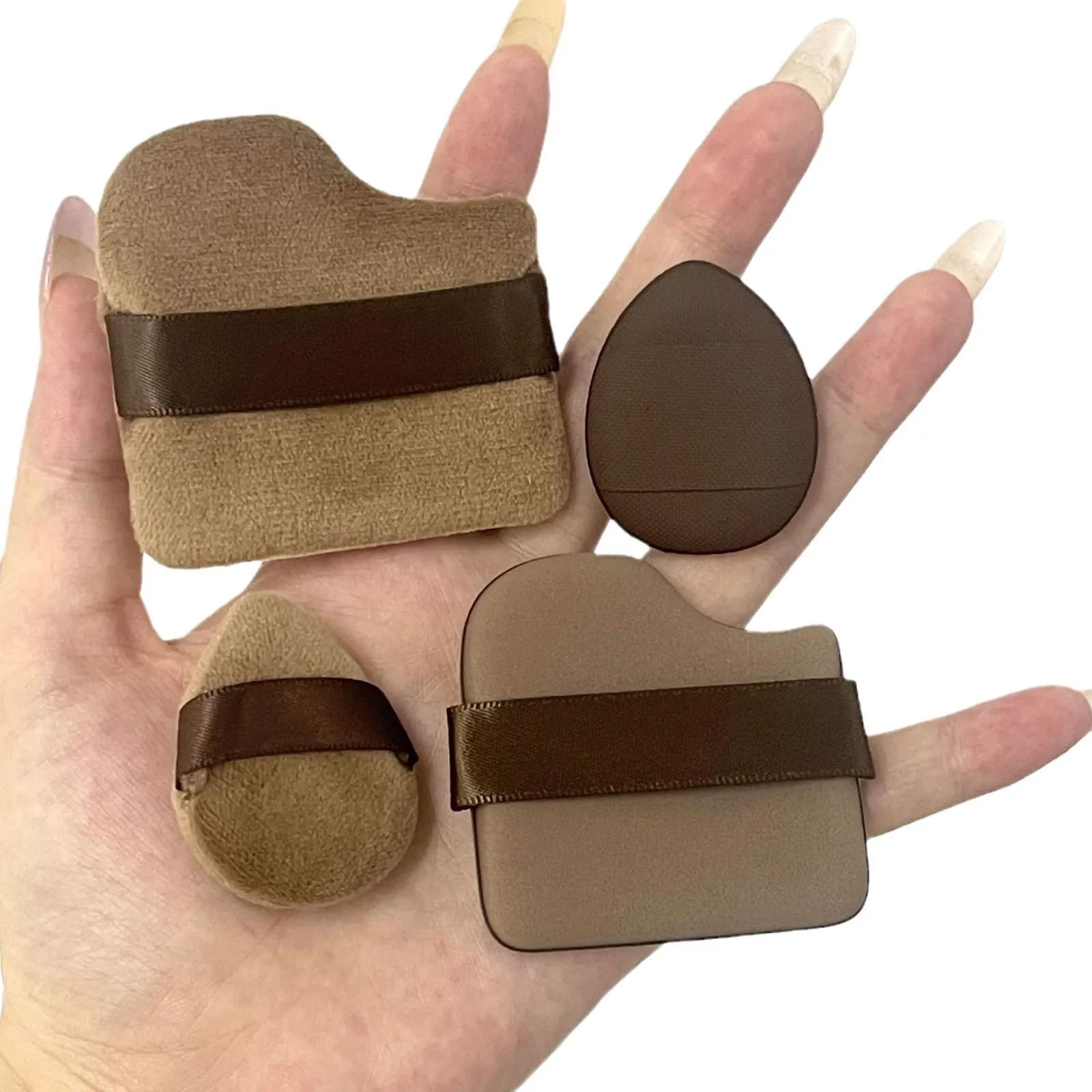 وسادة هوائية منفوخة الخطمي لا تأكل البودرة، أداة مكياج رطبة وجافة فائقة النعومة، مجموعة منتفخة إسفنجية