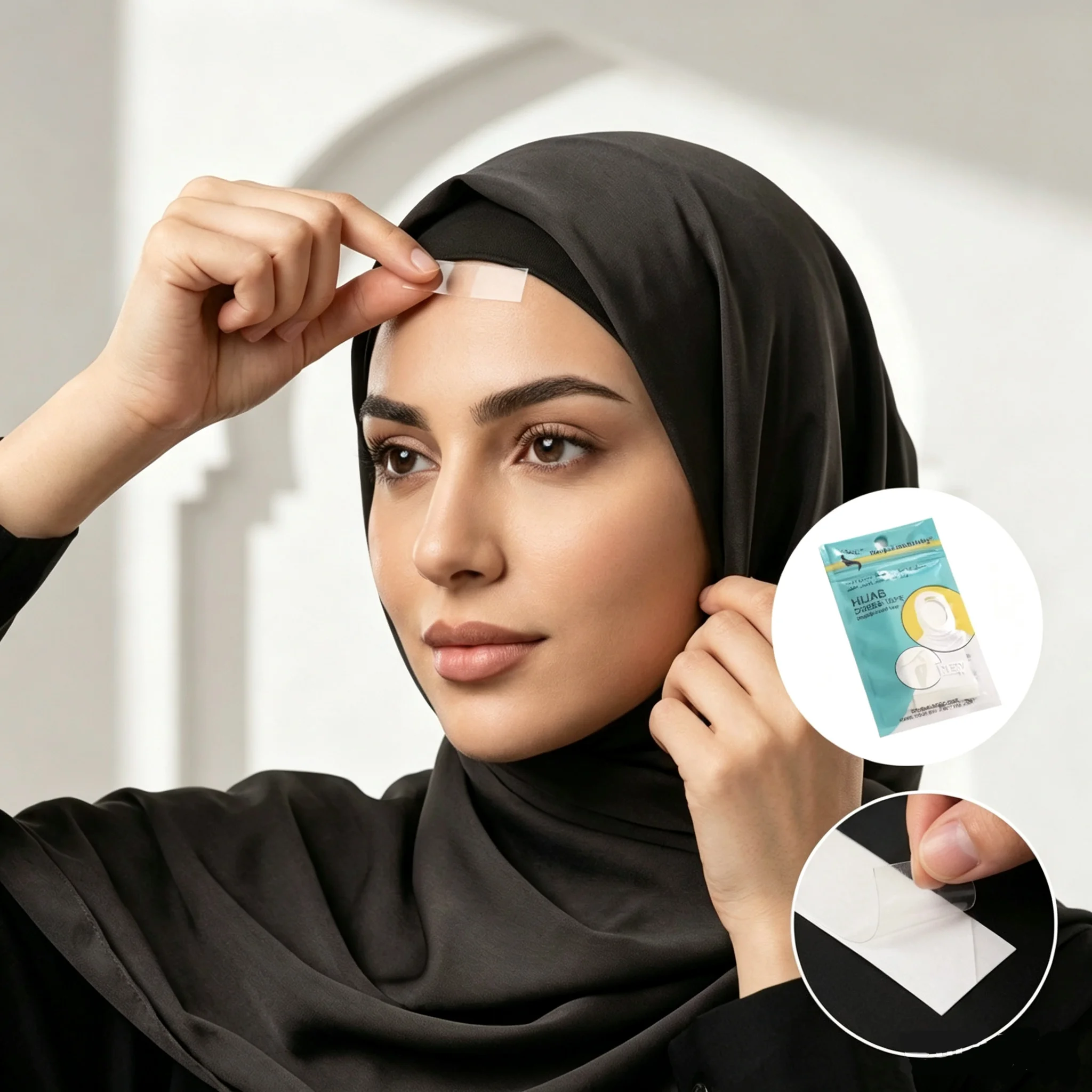 36pcs/set Double Sided Hijab Tape Fashion Beauty Tape Clear Body Strong Transparent Fabric Adhesive Tape Garment Accessories