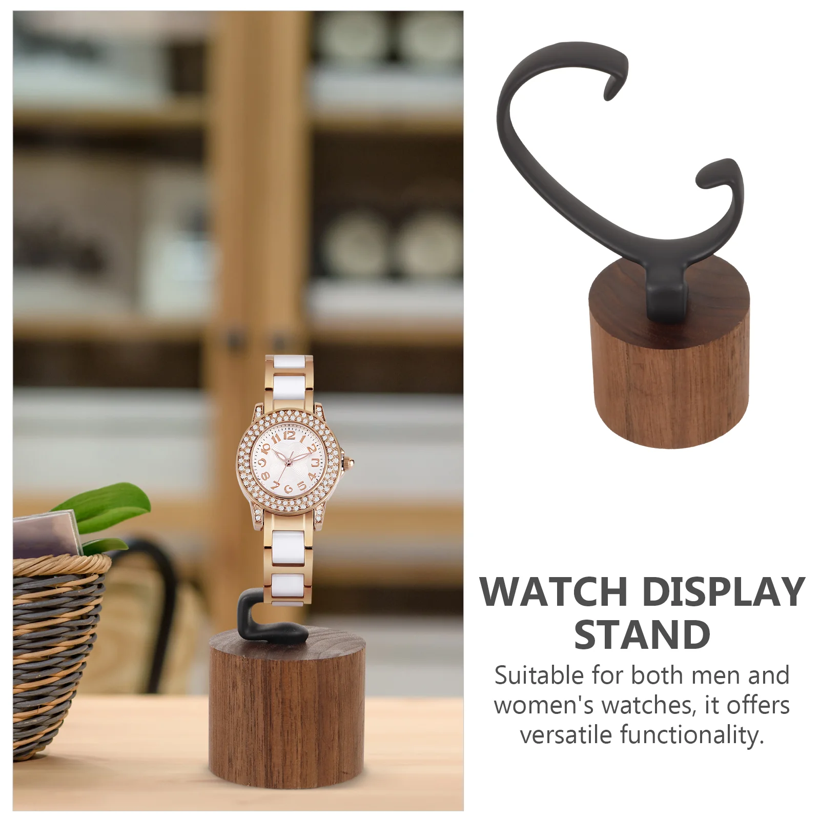 Watch Display Stand Plate Stands Clear Holder Easel for Watches Men Wrist Displaying Shine