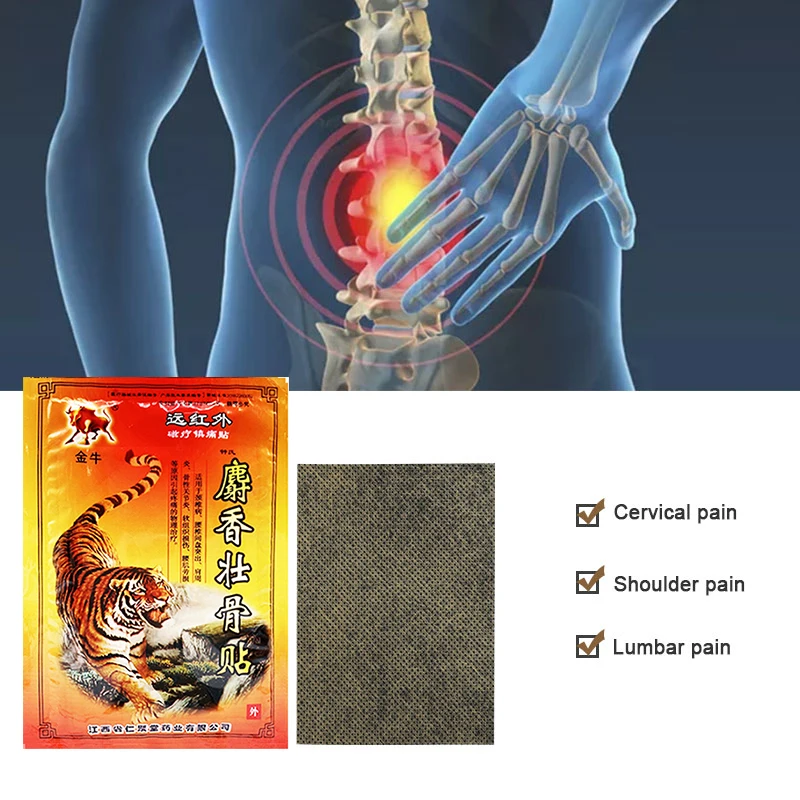 Tiger Balm Pain Relief Patch Chinese Medicin Treat Rheumatoid Arthritis Cervical Lumbar Spine Joint Sprain Sticker Free Shipping