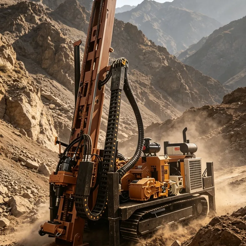 Full Hydraulic Exploration Rig Hydraulic Crawler Drill for Mineral Exploration Rock Core Sampling Construction Foundation Drill