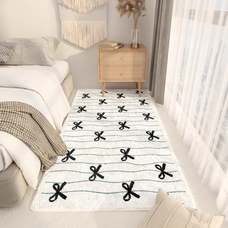 Ins Style Rugs for Bedroom Thicken Plush Living Room Decoration Cute Carpet Fluffy Soft Bedside Rug Washable Cloakroom Floor Mat view 4