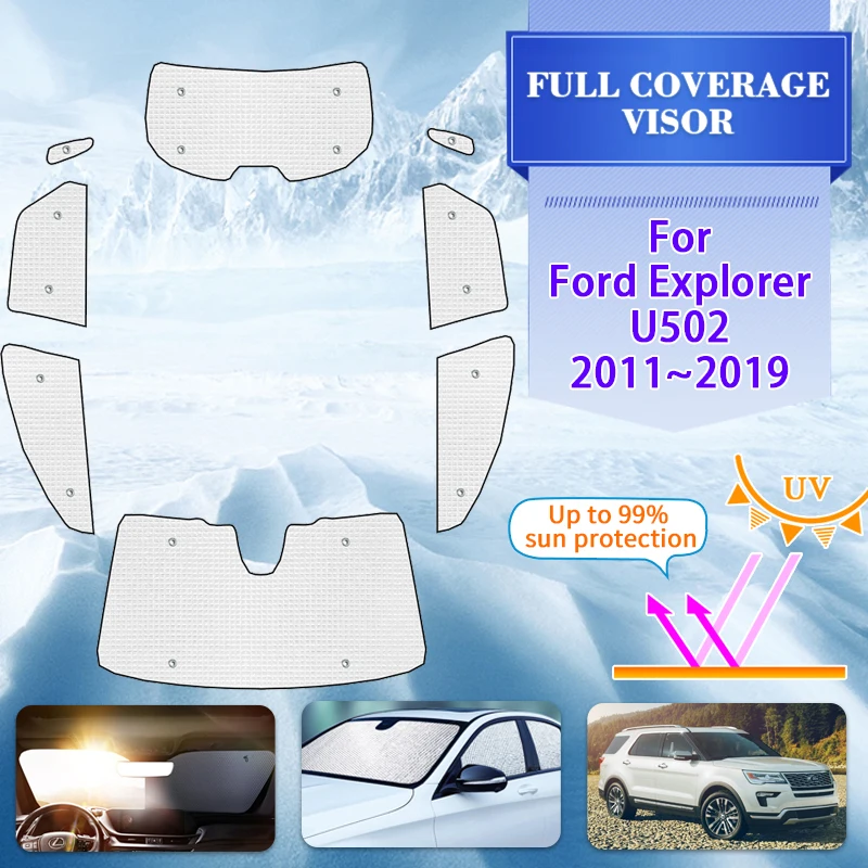 

Автомобильный солнцезащитный козырек для Ford Explorer 5 U502 Classic 2011 ~ 2019, автомобильный солнцезащитный козырек с защитой от УФ-лучей, солнцезащитный козырек, автомобильные аксессуары