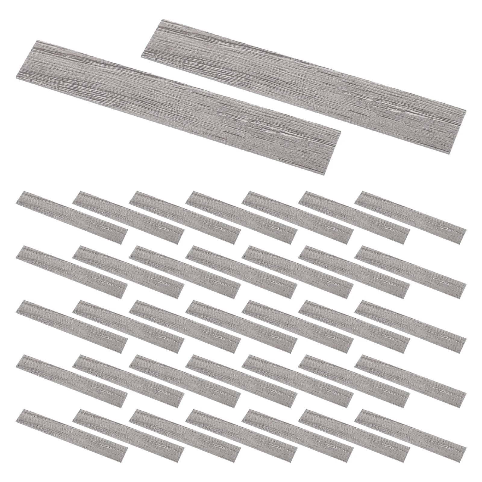 

40 Pcs House Collage Floor Mini Dollhouse Furniture Flooring Wood Grain Boards Miniatures Accessories Wooden Things