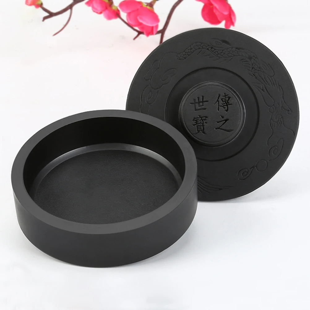 

Four Treasures of Inkstone Study Stones Traditional Natural Calligraphy Asian Chinese and Painting Tools Cartridges