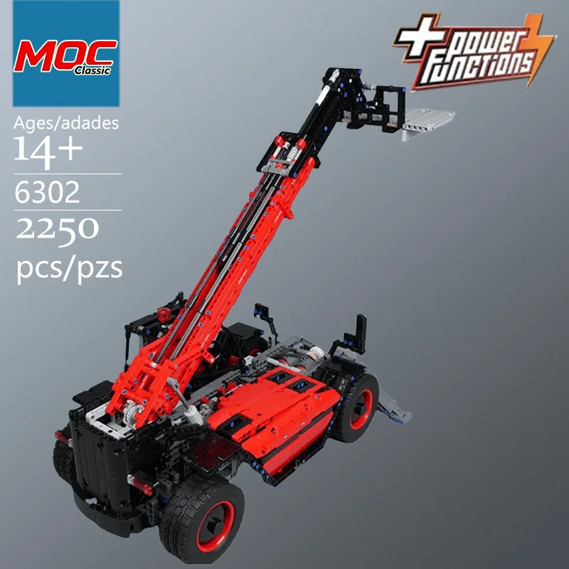 Specially Customized MOC Telescopic Forklift Technic Model - Trendy Educational Toys - Top Choice Gift for Casual Building Games