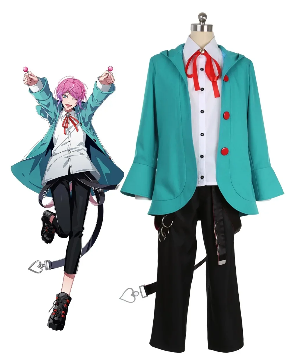 DRB HYPNOSISMIC Hypnosis MIC RAMUDA AMEMURA Cosplay Costume Anime Uniform Full Set