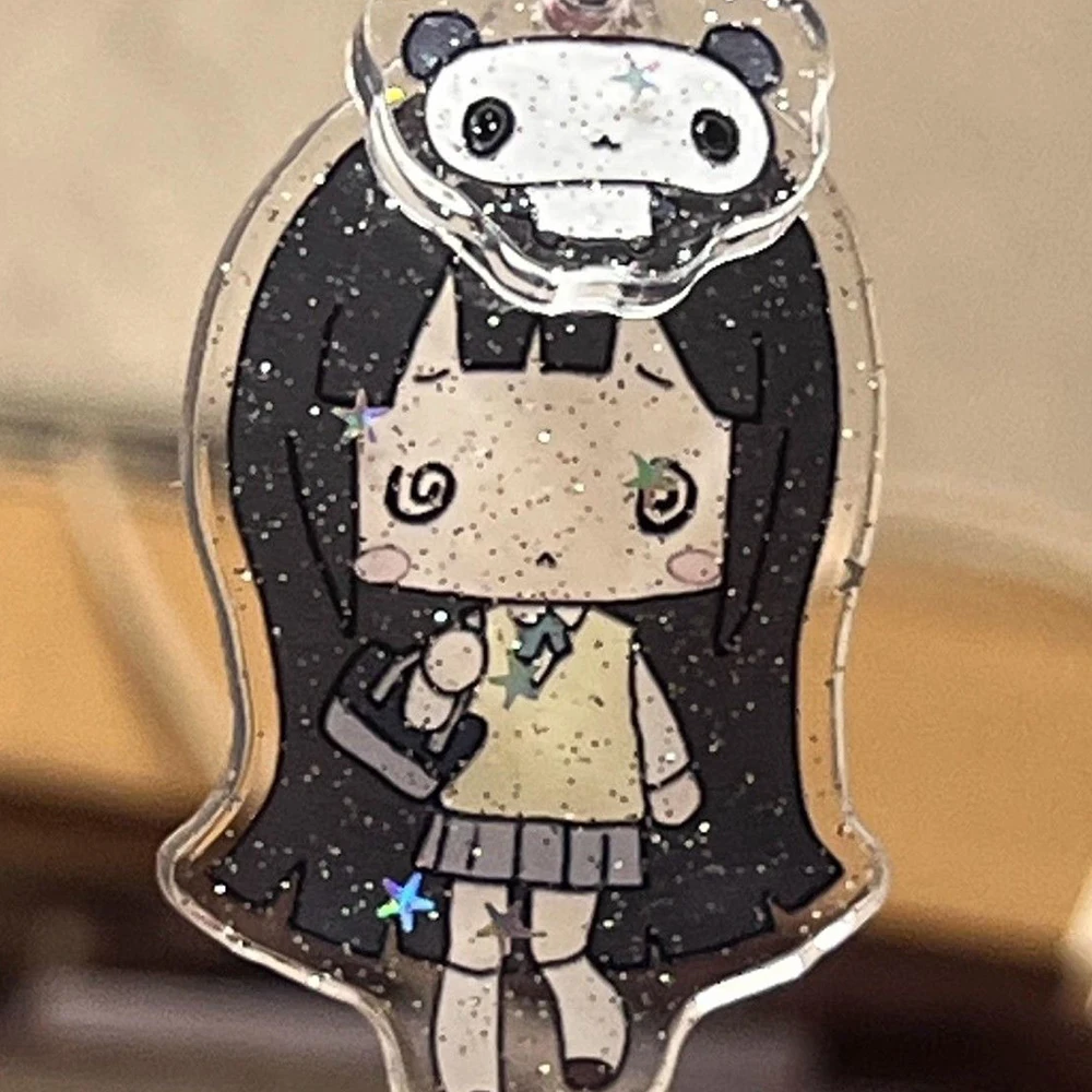 أنيمي K-ON هيراسوا يوي تيناكا ريتسو أكياما ميو تأثيري المفاتيح الاكريليك الشكل كيرينغ حقيبة الديكور مفتاح سلسلة