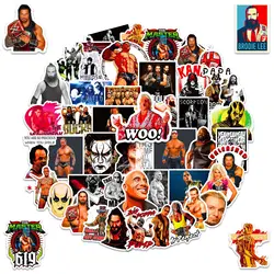 50pcs WWE Wrestling American Professional Athlete Character Stickers