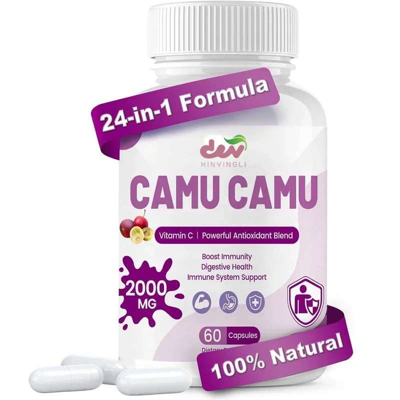 

High natural vitamin C, powerful antioxidant mixture | 60 capsules, non GMO, gluten free, immune support and skin health