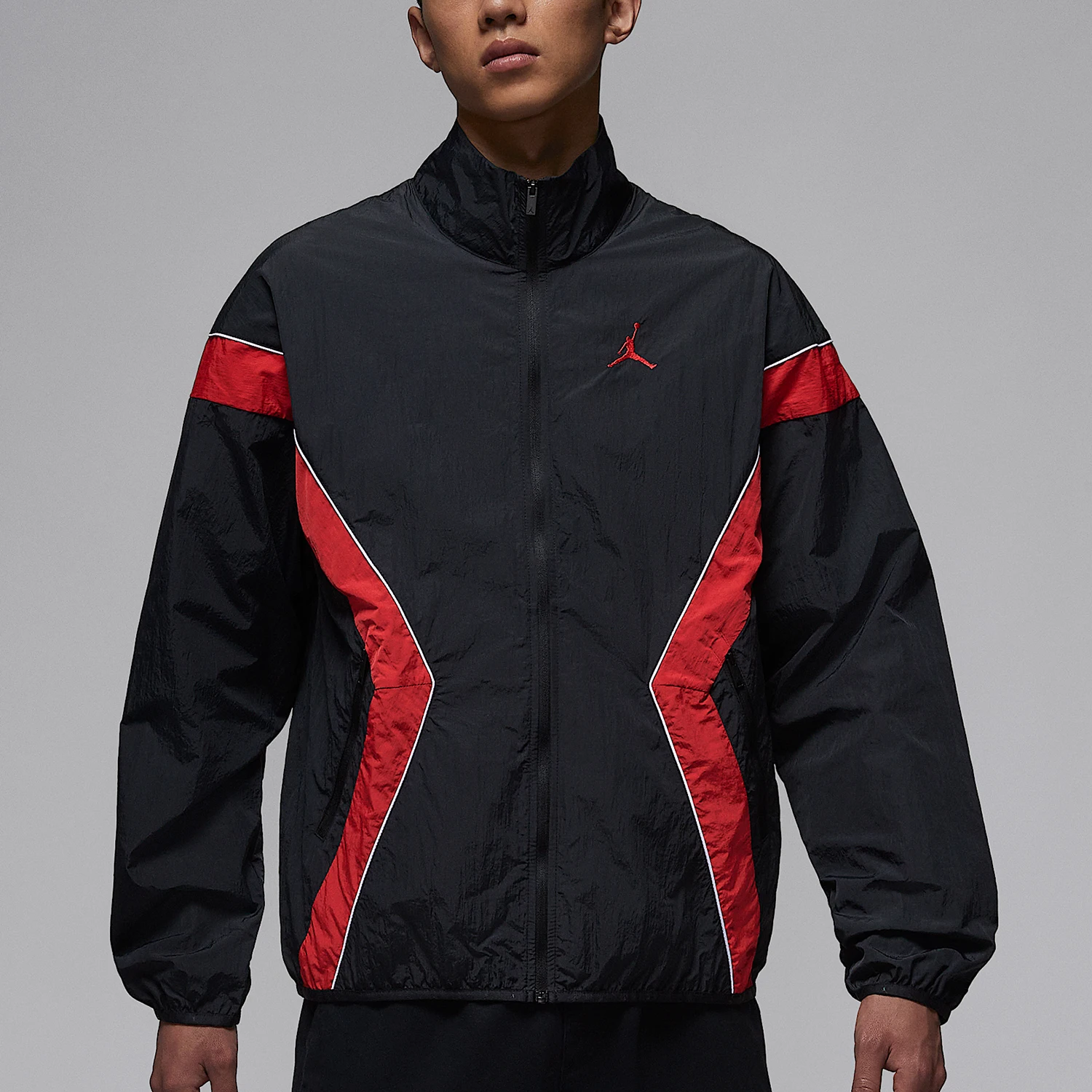 Nike Authentic JORDAN Men's Patchwork Stand Collar Woven Sports Jacket IH2825-010