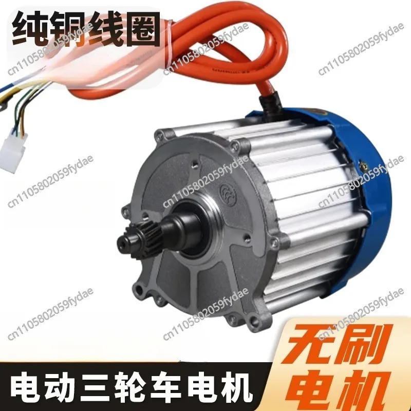 Electric Tricycle Motor Pure Copper Commuter Vehicle Permanent Magnet Synchronous Brushless Motor 48V