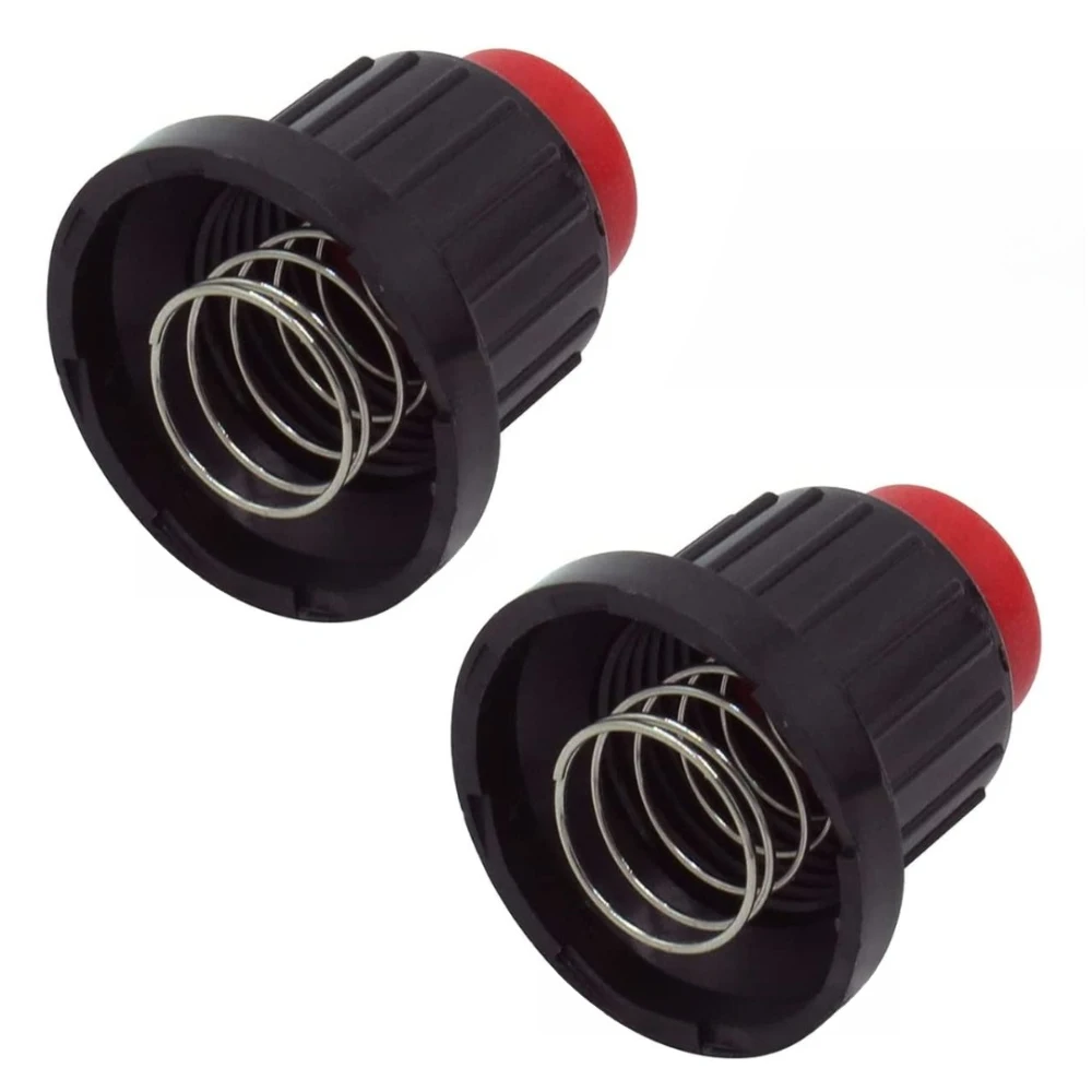 2pcs Outdoor Patio Gas Heater Pulse Ignition Switch Cap Igniters Push Button Switch With Red Cap With Spring Replaceable