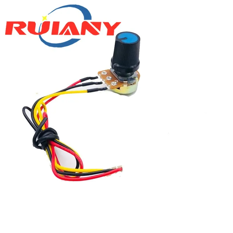 DC PWM Motor Speed Controller 1.8V 3V 5V 6V 12V 2A Automatic Regulator Governor Speed Control 15V Power Supply with Potentiomer