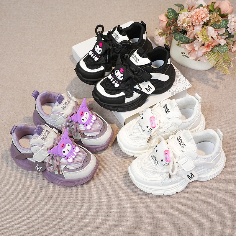 

Kids'Casual Shoes Sneakers Cartoon PU Leather Spring Autumn Sports Shoes For Children Anti-slip White Pruple Shoes Size 26-37