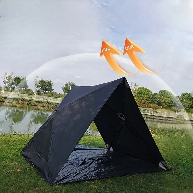 Outdoor camping tent fishing park picnic double single layer beach sun protection 2s quick open portable tent