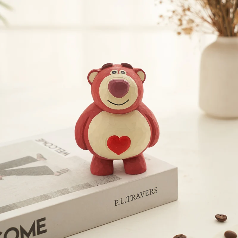 

Handmade wood cartoon bear ornament desktop decoration wood crafts creative gifts