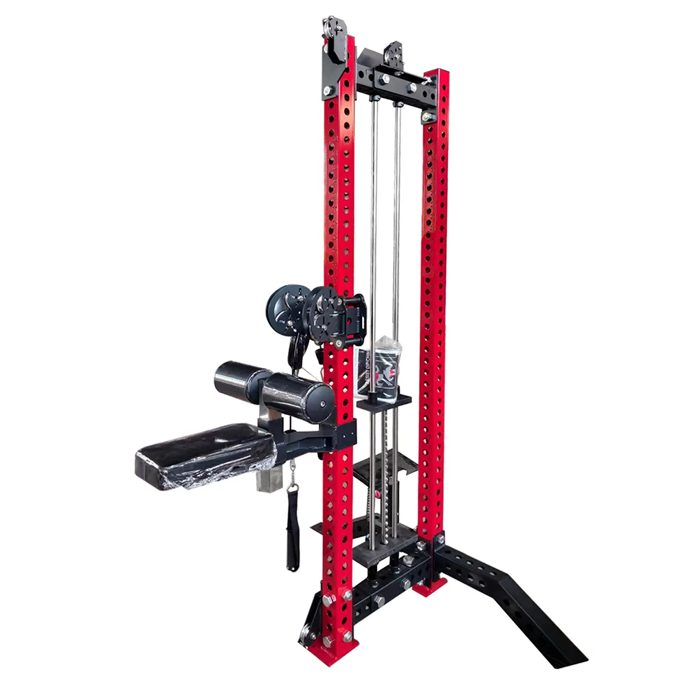 

Gym Equipment Cable Pulley Crossover Machine Power Cage Squat Rack with Counterweight Accessories