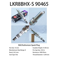 1pcs Original Ruthenium Spark Plug LKR8BHX-S 90465