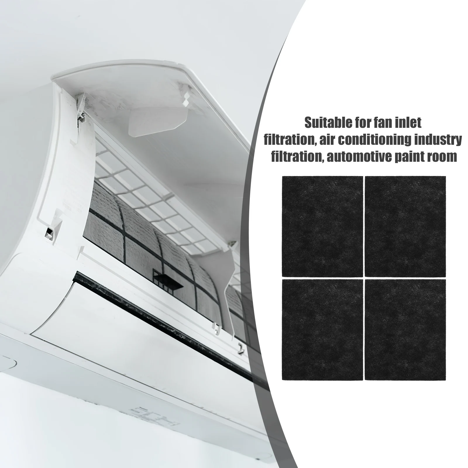 

Activated Carbon Fiber Filter Pads Replacement Ventilation Purification Sheets Reusable Air Conditioner Filters For Home