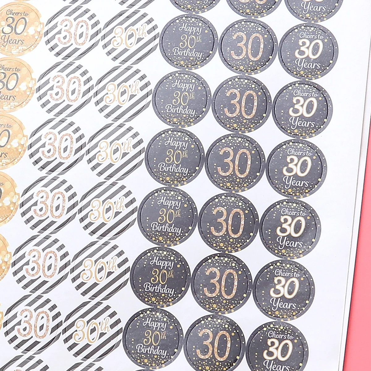 

2 Sheets Digital Stickers Years Old Birthday Decor Halloween Card Decorations Number for Party Anniversary