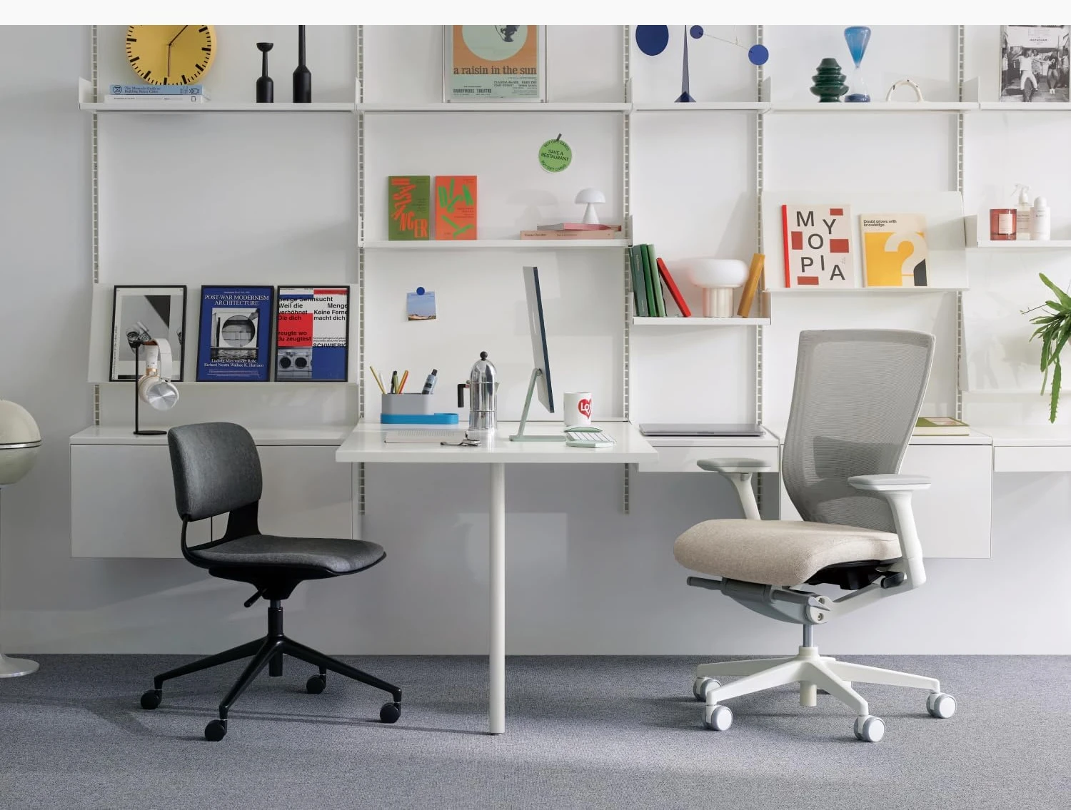 Lumbar Support, 3-Way Armrest, Forward Tilt, Adjustable Seat Depth, Ventilated Mesh Back, Cushion Seat (Beige)