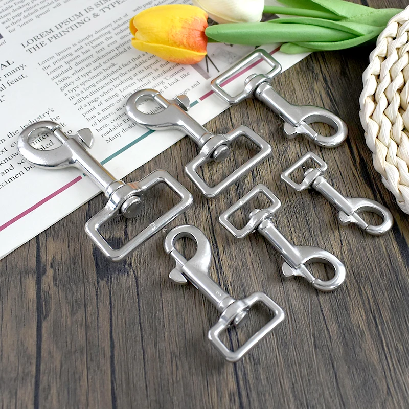 

1/2Pcs Meetee 316 Stainless Steel Buckle Rotating Buckles Bag Strap Connect Clasp Dog Leash Outdoor Clip DIY Hardware Accessory