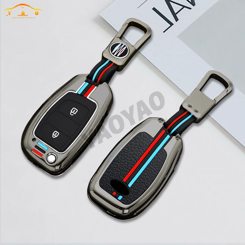 

Remote Key Fob Case Cover For Hyundai IX35 I30 Accent Kia K2 K5 Rio Flip Zinc Alloy Car Key Case Cover