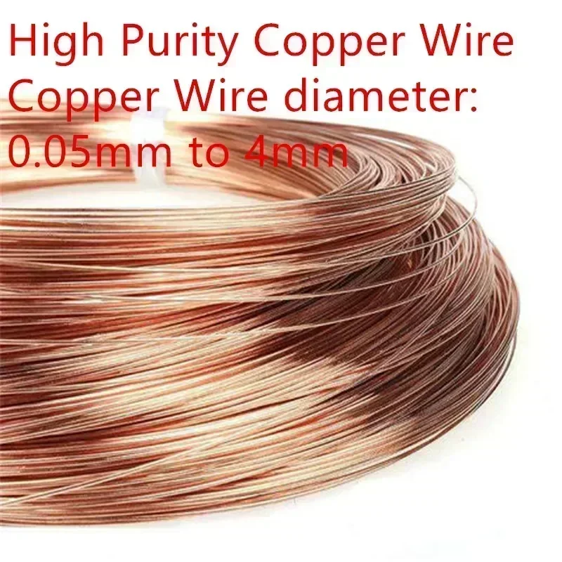 

Old high purity copper wire ultra fine dia 0.05-4mm red copper wire for scientific research electrolysis oxygen-free copper wire