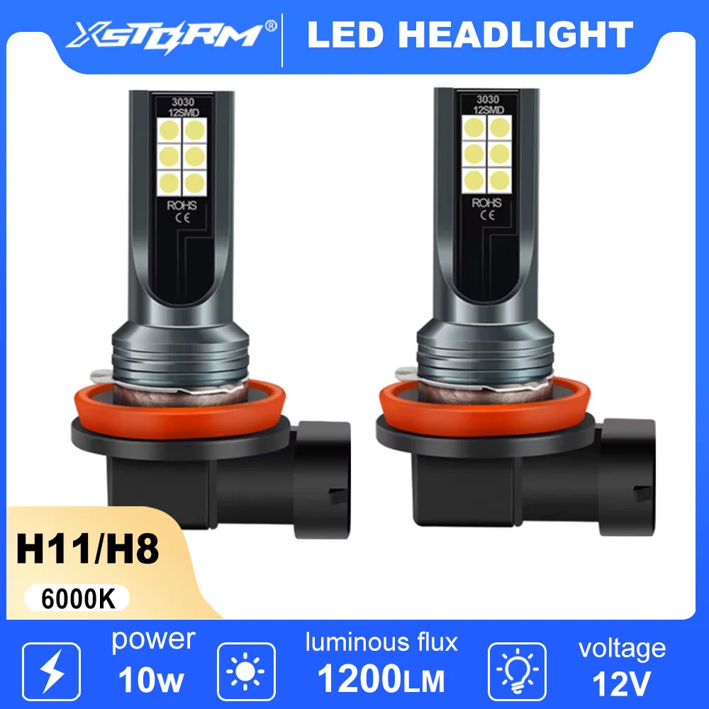 XSTORM H8 H11 Led-leuchten Birne 9005 HB3 9006 Nebel Scheinwerfer für Auto CSPS LED Nebel Scheinwerfer 6000 K Auto nebel Lampe Tagfahrlicht