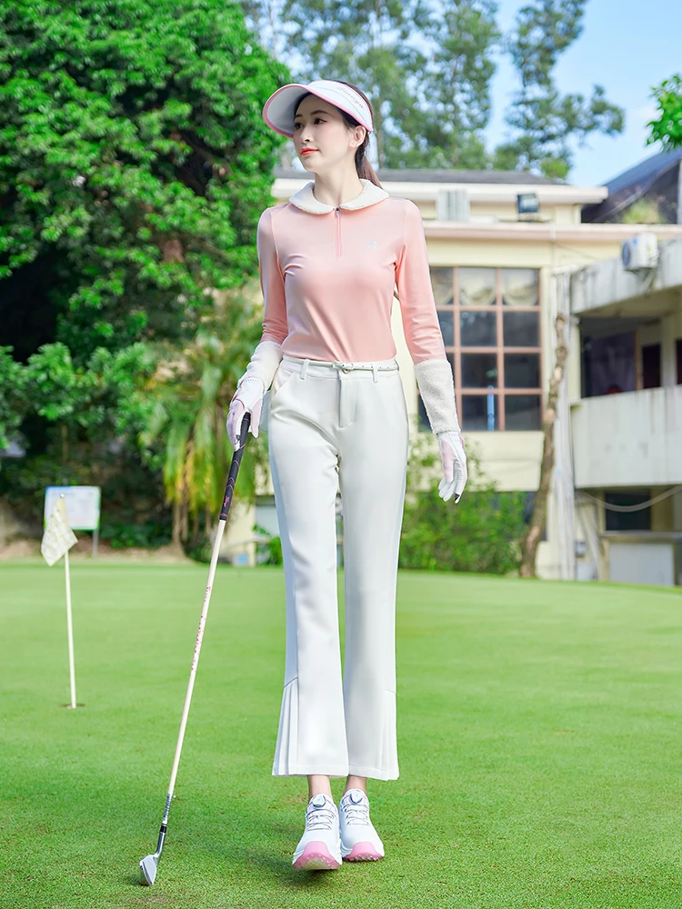 

Summer Women's New Golf Pants Casual Elastic Quick Drying Slim Fit