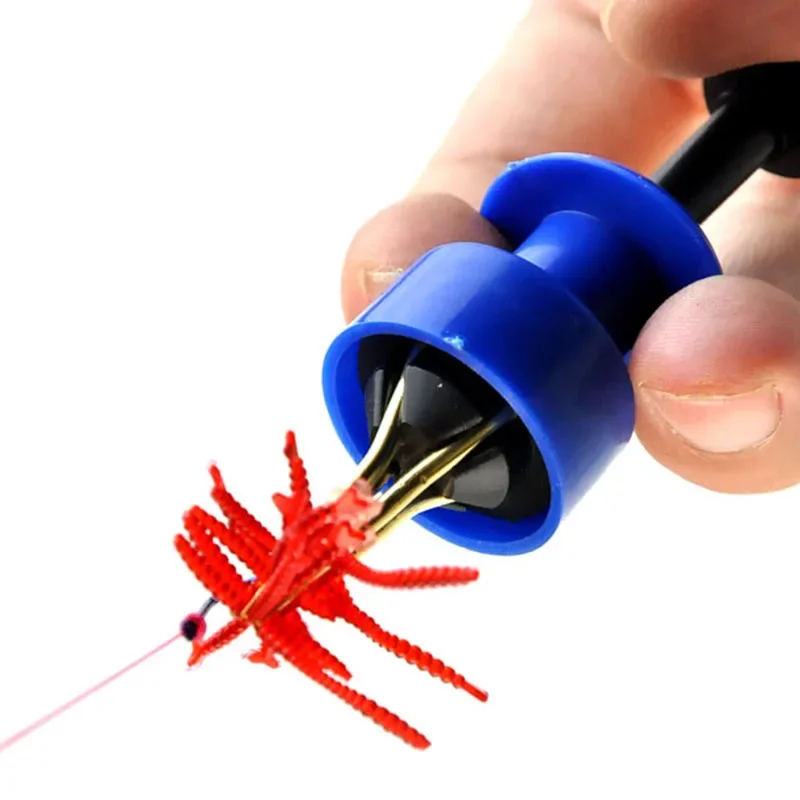 50 or 200 Pcs Lifelike Red Worm Soft Bait Fishy Shrimp Additive Earthworm Fishing Lure Artificial Silicone Baits Bass Carp
